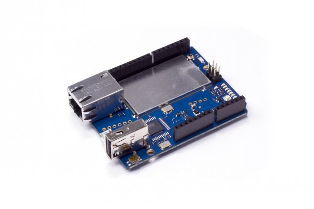 The Arduino Yún (Yún means "cloud" in Chinese.)