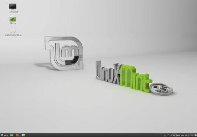 Cinnamon desktop on Linux Mint 15.
