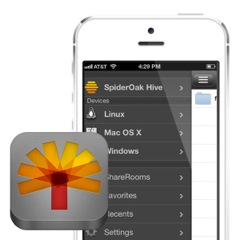 SpiderOak's updated iOS and Android apps.