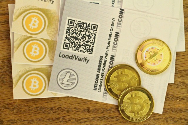 A Litecoin receipt among bitcoins,