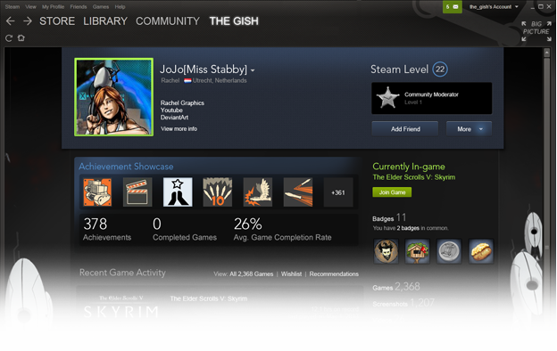 A profile decked out with the spoils of a trading card collection. Cool, but go back to the part about coupons?