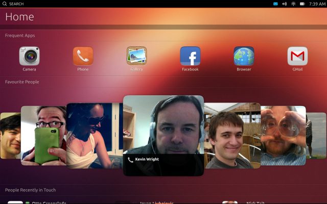 From May 2013, a tablet running an early version of Ubuntu Touch.