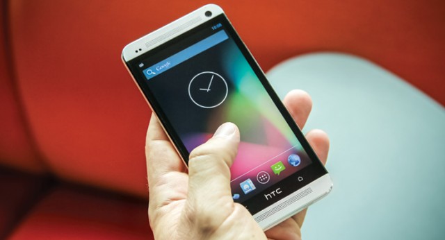 The Google Play Edition of the original HTC One.