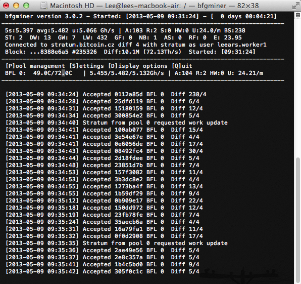 macminer instruction