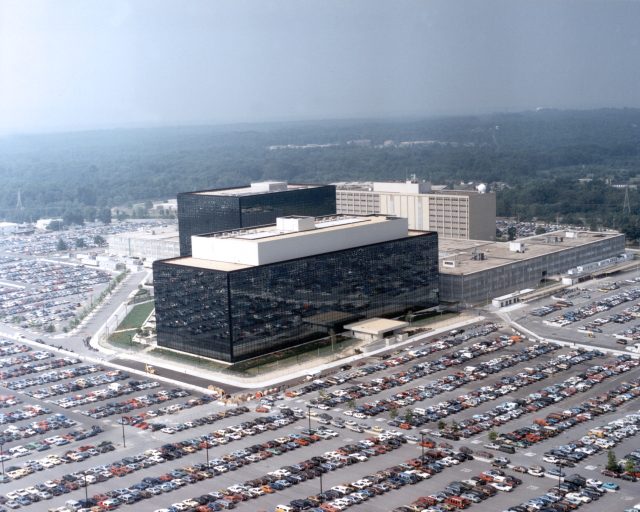 An aerial view of the NSA.