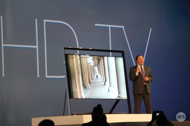 Samsung's $40,000 easel OLED TV. 