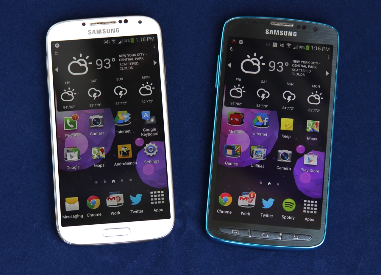 samsung galaxy s4 actif bleu