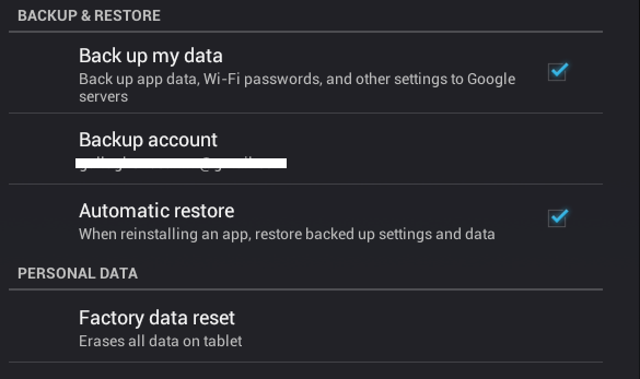 On by default on most newer Android devices, Google's Android backup stores your personal details in plaintext.