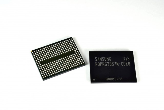 Samsung's 3D Vertical NAND stacks up to 24 NAND elements on top of each other.