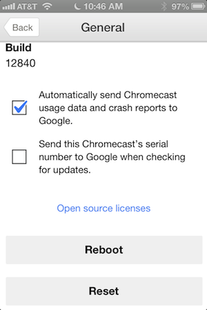 chromecast remote app ios