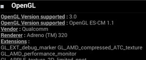 Newer GPUs support OpenGL ES 3.0...