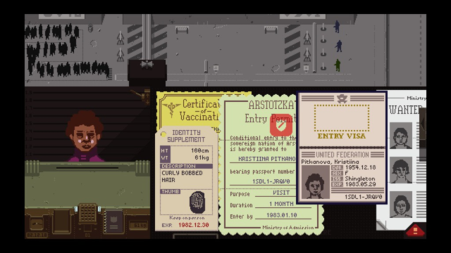 Purpose of visit, Papers Please Wiki