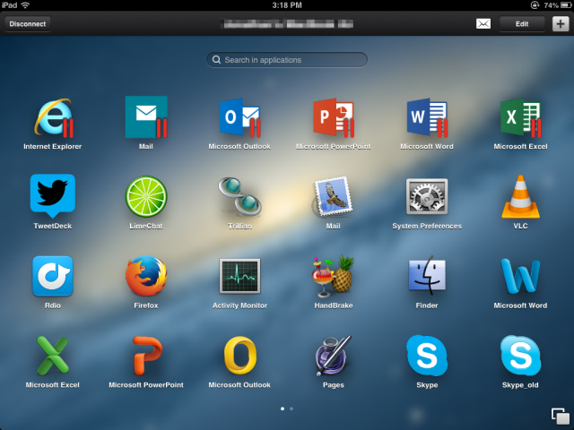 parallels access playstore