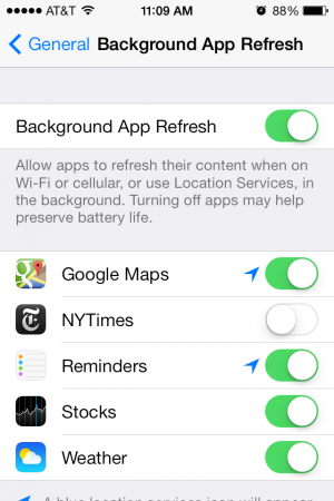A handful of apps support Background App Refresh now, but the feature should get more useful as adoption picks up.