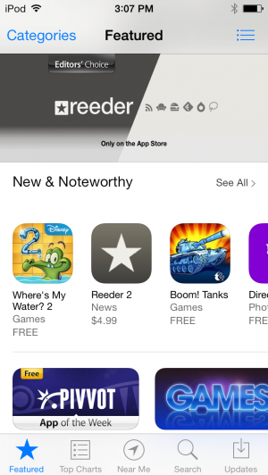 The new App Store looks a lot like the old one. The iPad version has changed even less.