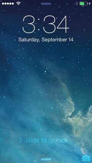 iOS 7's lock screen will introduce you to the basic building blocks of the new design.