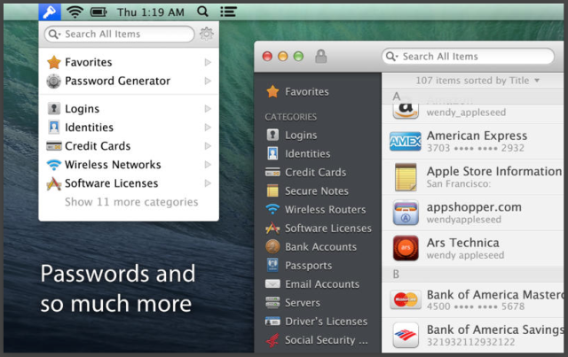 1password app for mac