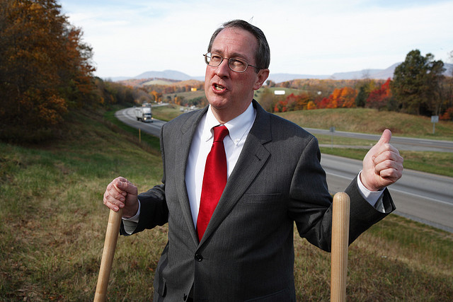 Congressman Bob Goodlatte, breaking ground in patent law reform.