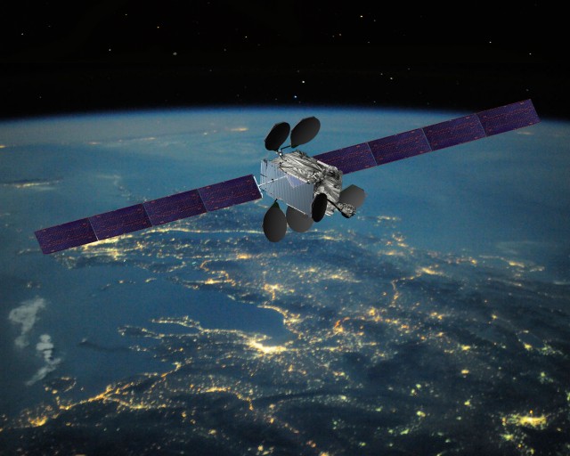 An artist's rendering of Intelsat's Epic class satellite, coming to the skies in 2015 to bring more bandwidth everywhere.