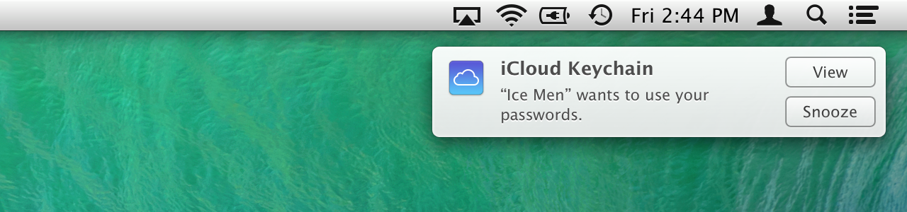 Approval from a trusted device is one way to activate iCloud Keychain on another Mac.