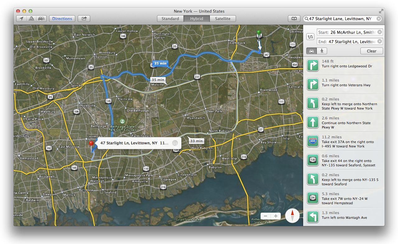 google maps for mac os x