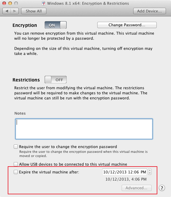 running windows parallels encryption