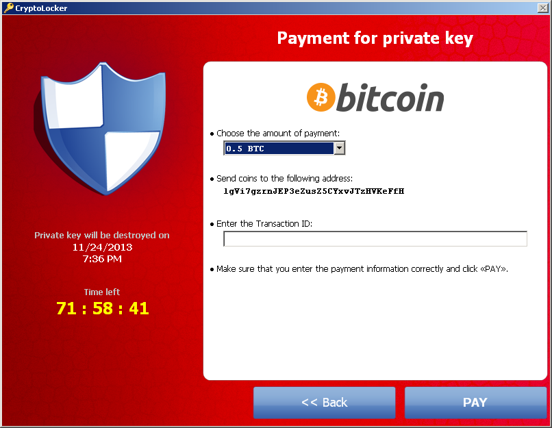 buy bitcoins for cryptolocker