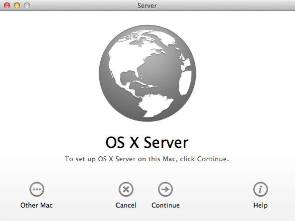 setup os x server