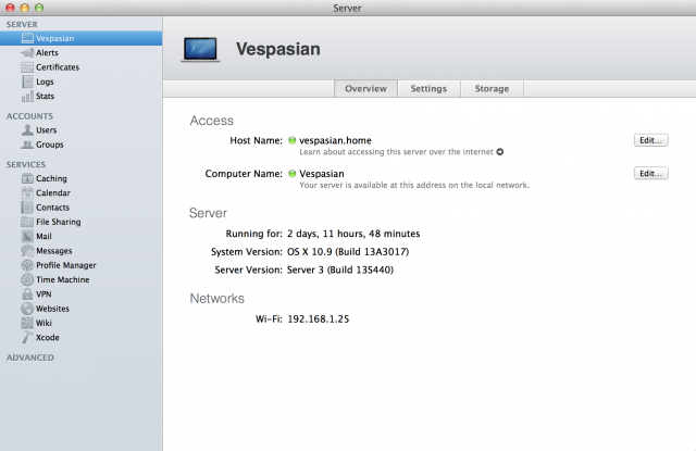 Server.app has been spruced up, but it should still be familiar if you used it in Mountain Lion.