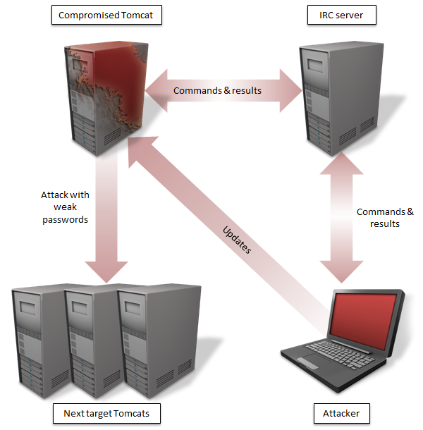 computer worm diagram