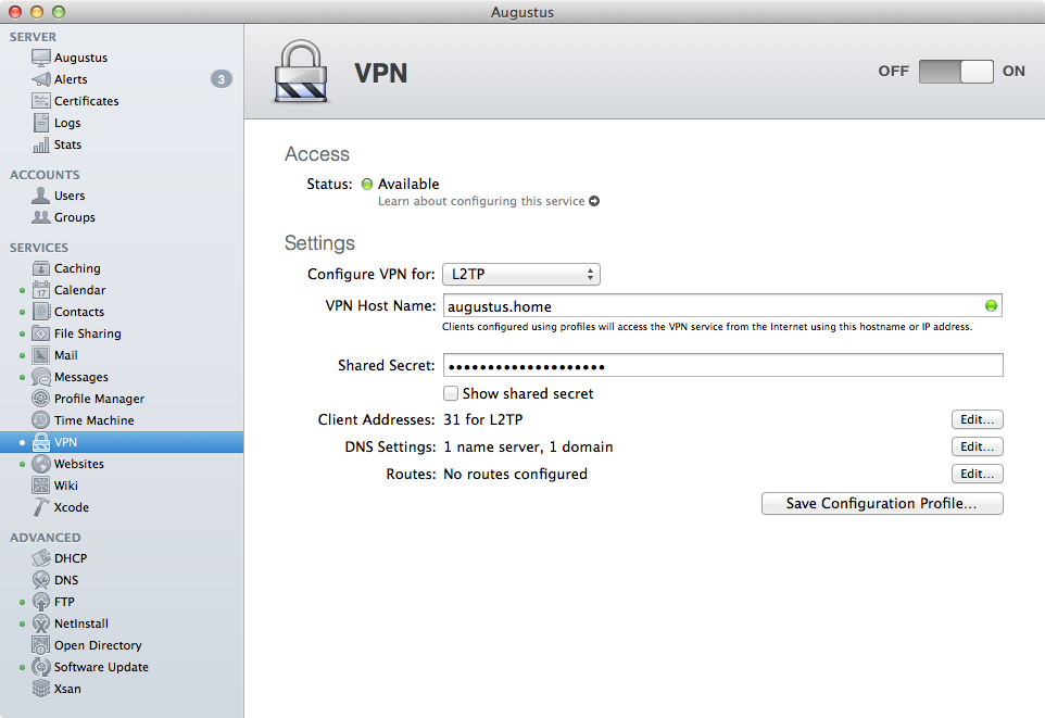 vpn for mac os 10.8.5