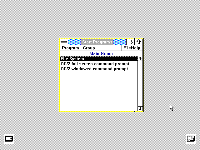 OS/2 Version 1.1. Even though it finally had a GUI, it didn't do very much.
