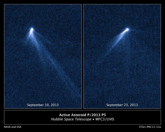Astronomers spot a six-tailed asteroid