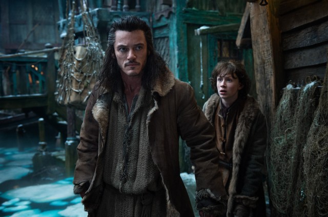 Luke Evans' Bard was in the book, but his role is greatly expanded in the film.