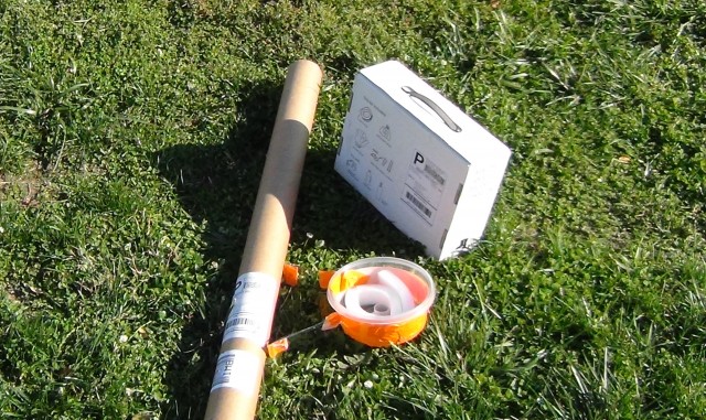 My aerial mapping kit in the grass at Ft. McHenry, prepared to wreak havoc.