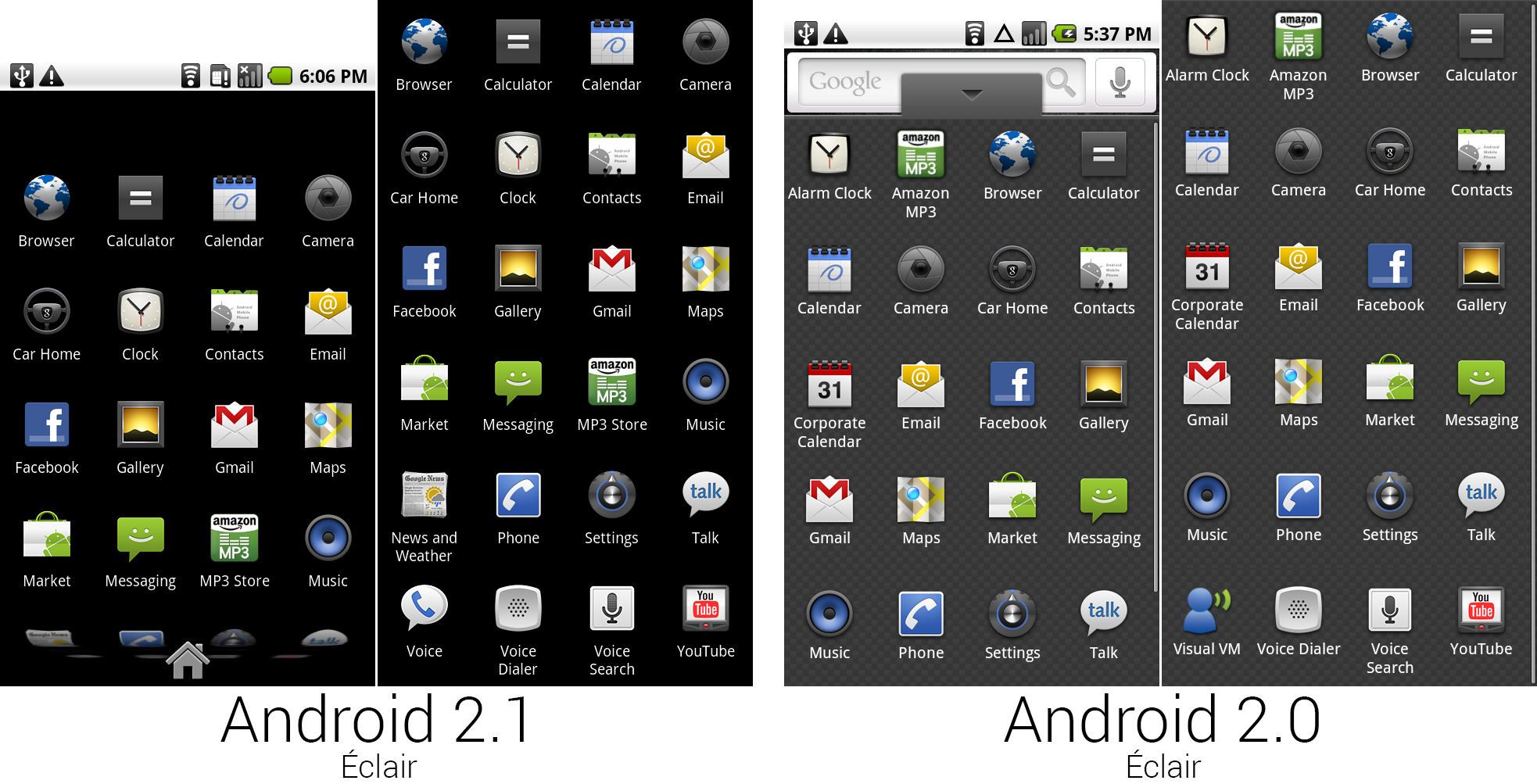 Интерфейс андроид 2. Android 2.0 Eclair. Интерфейс Android 2.3. Андроид 2.1.