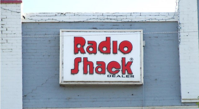 The logo in use the last time RadioShack was relevant.