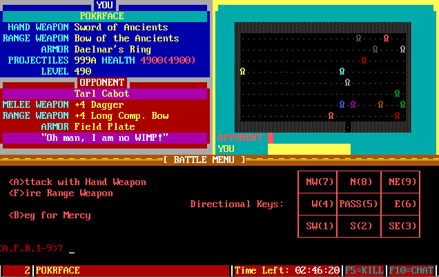 The Pit, Un Jeu De Porte Bbs.  Dans Ce Plan, J'Attaque Ces Gars.  Ou Peut-Être Qu'Ils M'Attaquent.