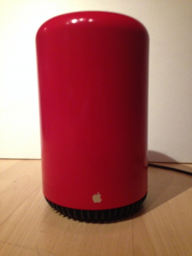 An image of the near-final custom Mac Pro, or the "Trash Pro" as I've come to call it.