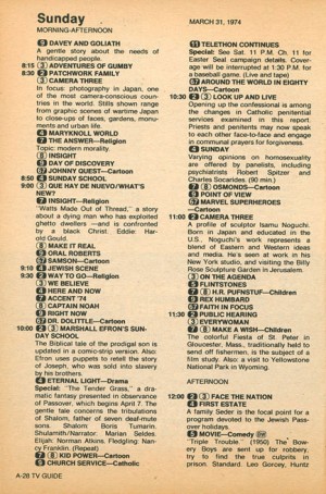If you wanted to watch any of these 1974 shows, you needed to be in front of your TV when it was broadcast.