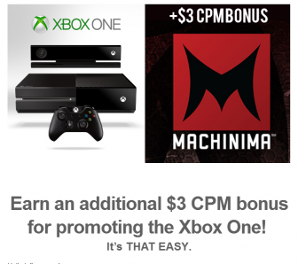 A leaked image from the campaign e-mail sent to Machinima partners.