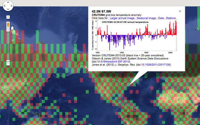 Now you can enjoy Google maps tagged with climate data