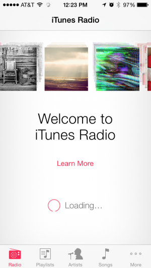 iTunes Radio is currently embedded in the Music app.