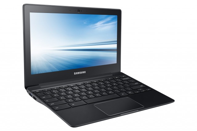 Samsung's 11.6-inch Chromebook 2 in black.