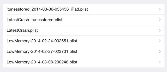 Retina iPad mini crash log from 7.0.6.