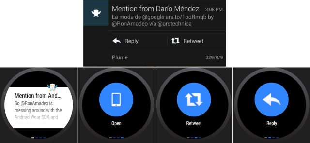 android wear notifications