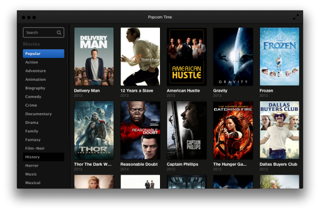 Popcorn Time Alert Popcorn Time reinvents the seedy process of torrenting - Ars Technica