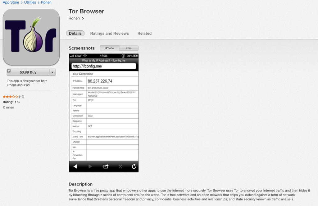 Fake Tor Browser For Ios Laced With Adware Spyware Members Warn Ars Technica