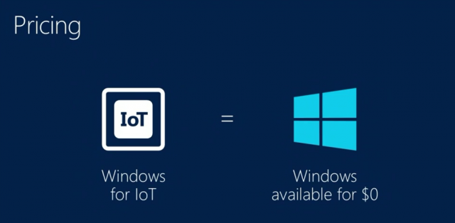 Windows to be free on 9” and smaller tablets, also on IoT devices