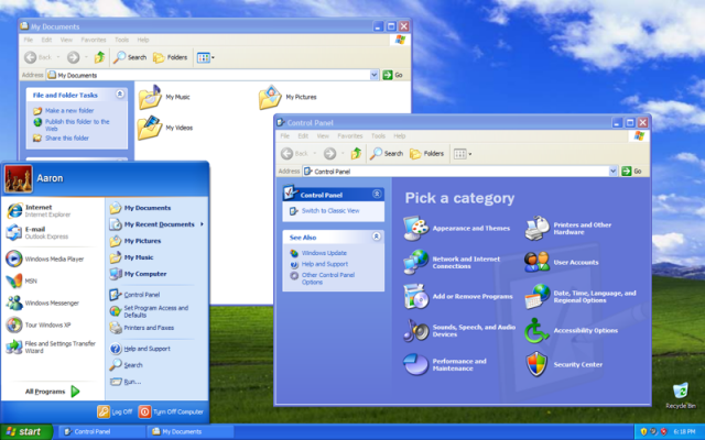 This is what Windows XP actually looks like for those who, like myself, are fortunate enough not to have seen it for many years.